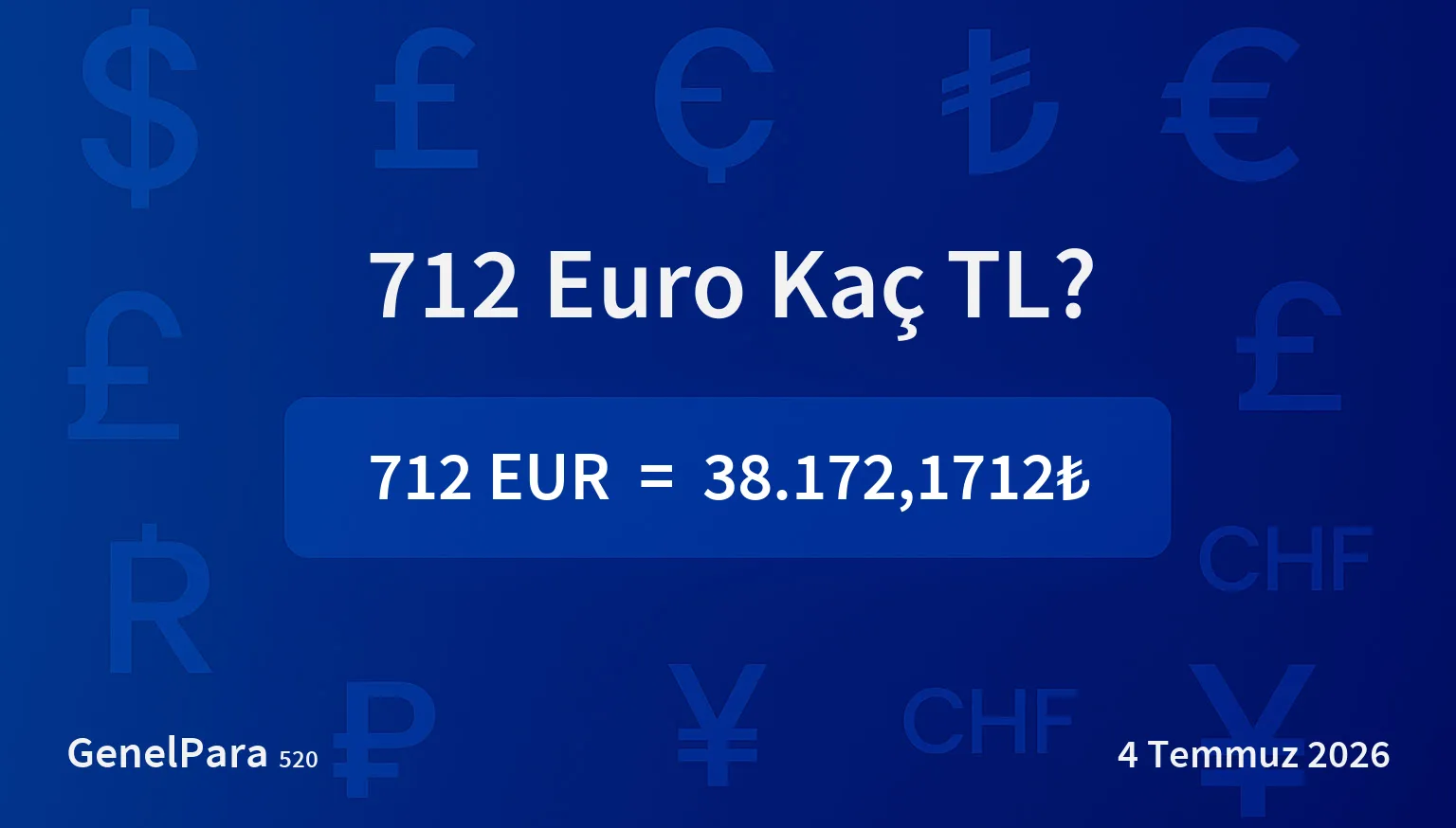 711.67 Euro Kaç TL?