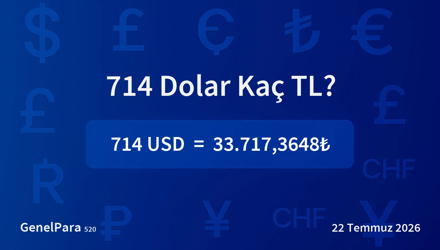 713.90 Dolar Kaç TL?