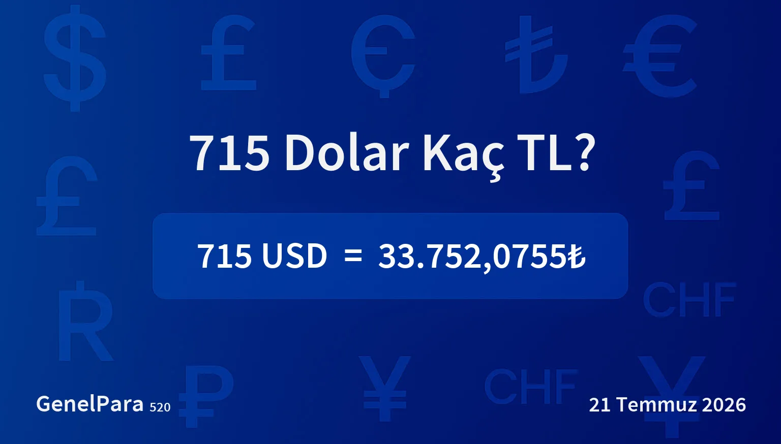 714.60 Dolar Kaç TL?