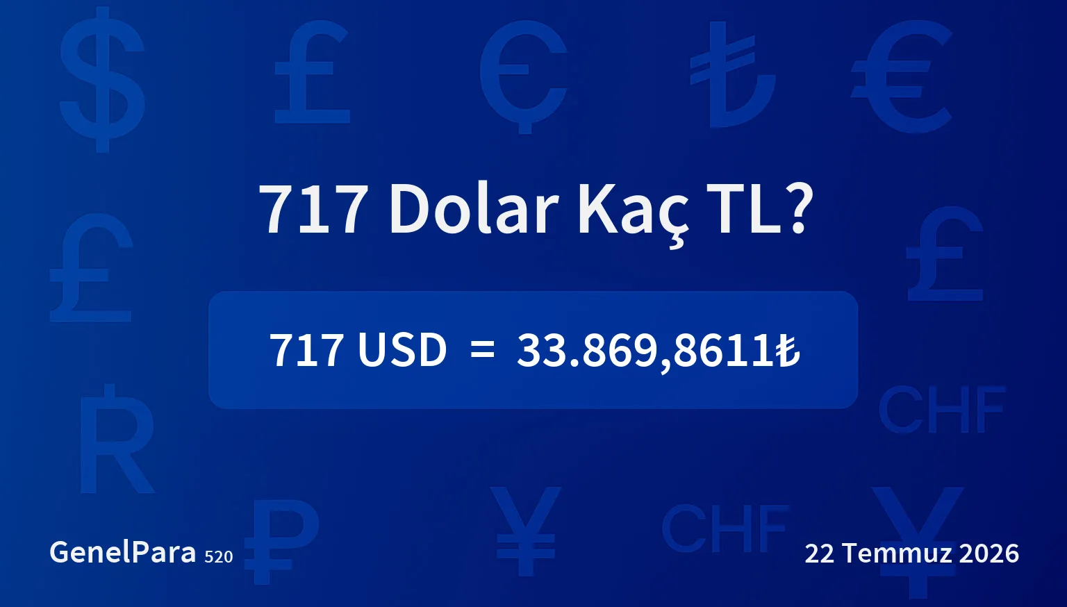 717.11 Dolar Kaç TL?