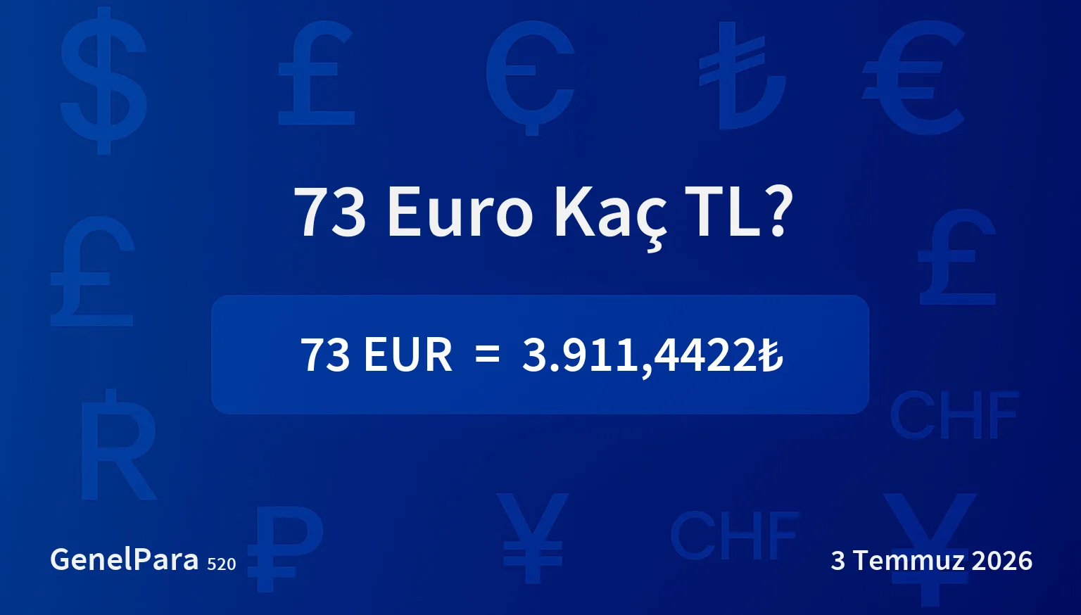 73.29 Euro Kaç TL?