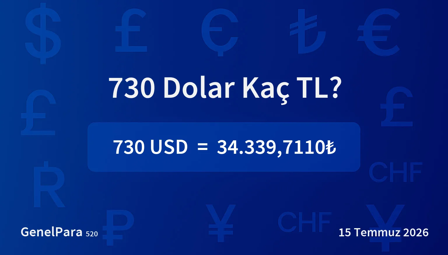729.65 Dolar Kaç TL?