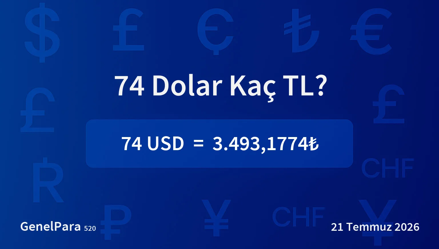 74.04 Dolar Kaç TL?