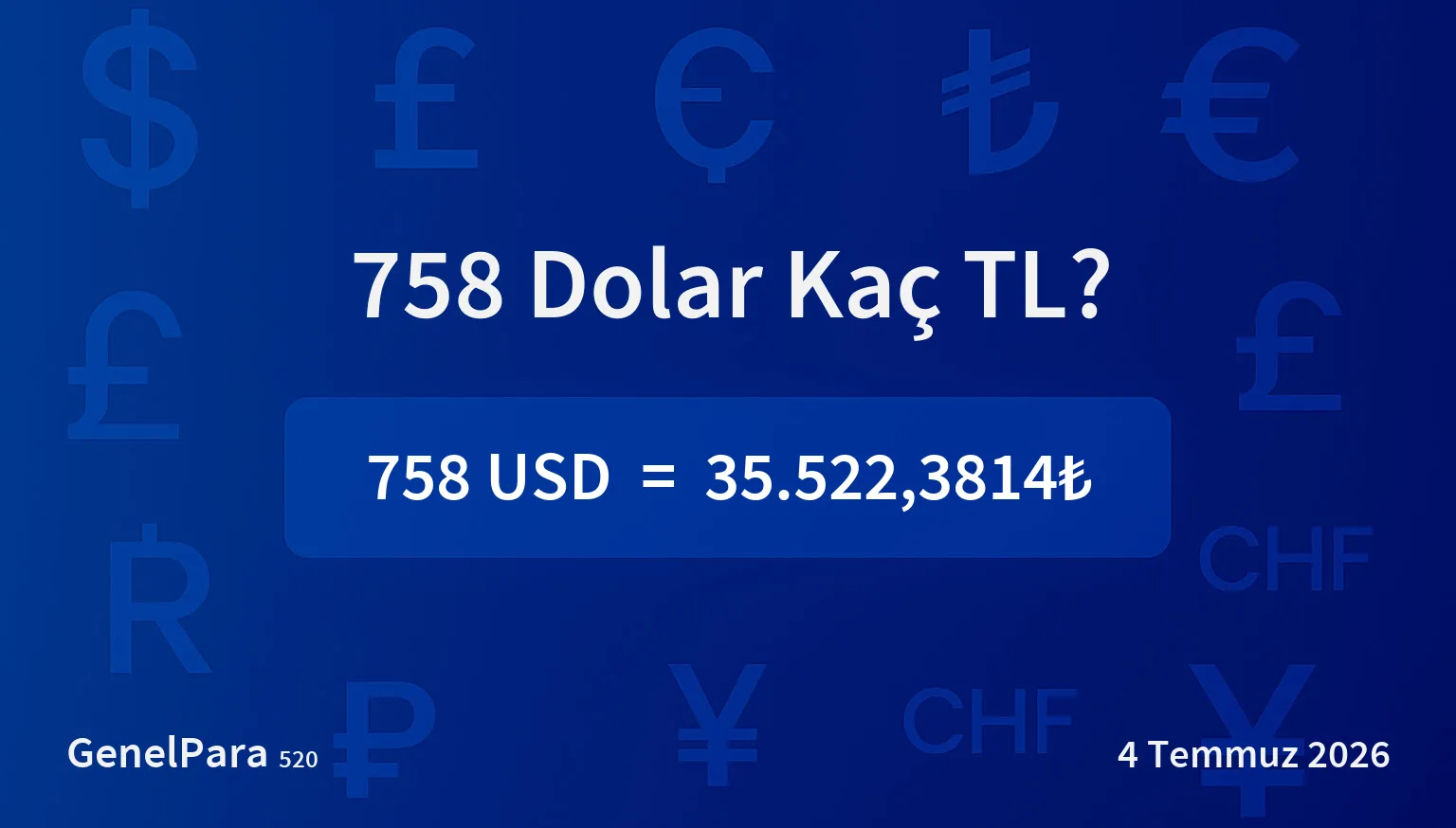 757.92 Dolar Kaç TL?
