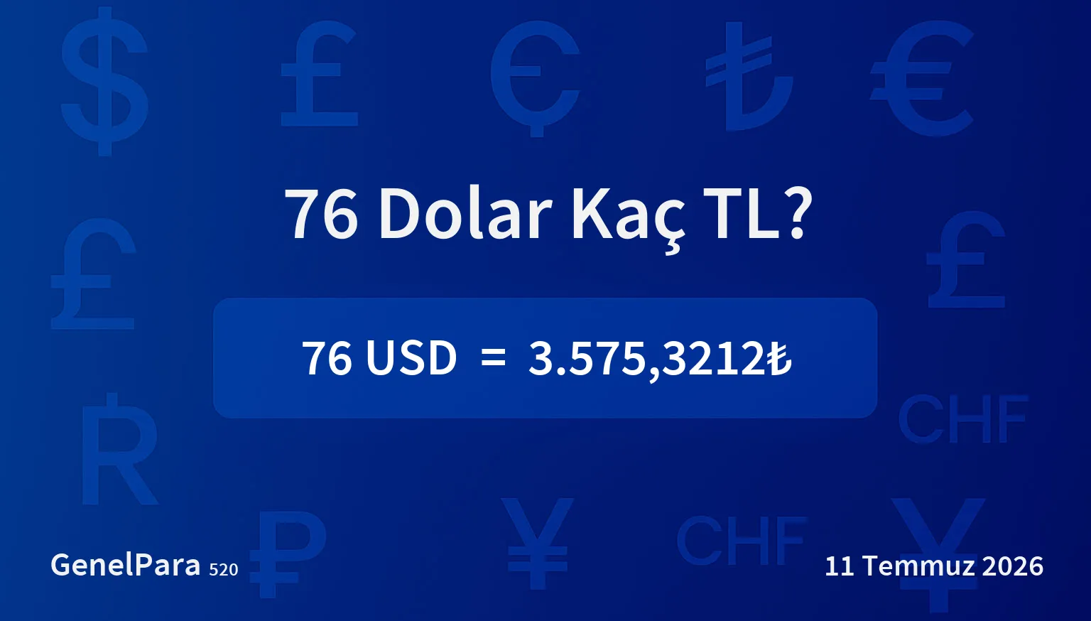 75.94 Dolar Kaç TL?