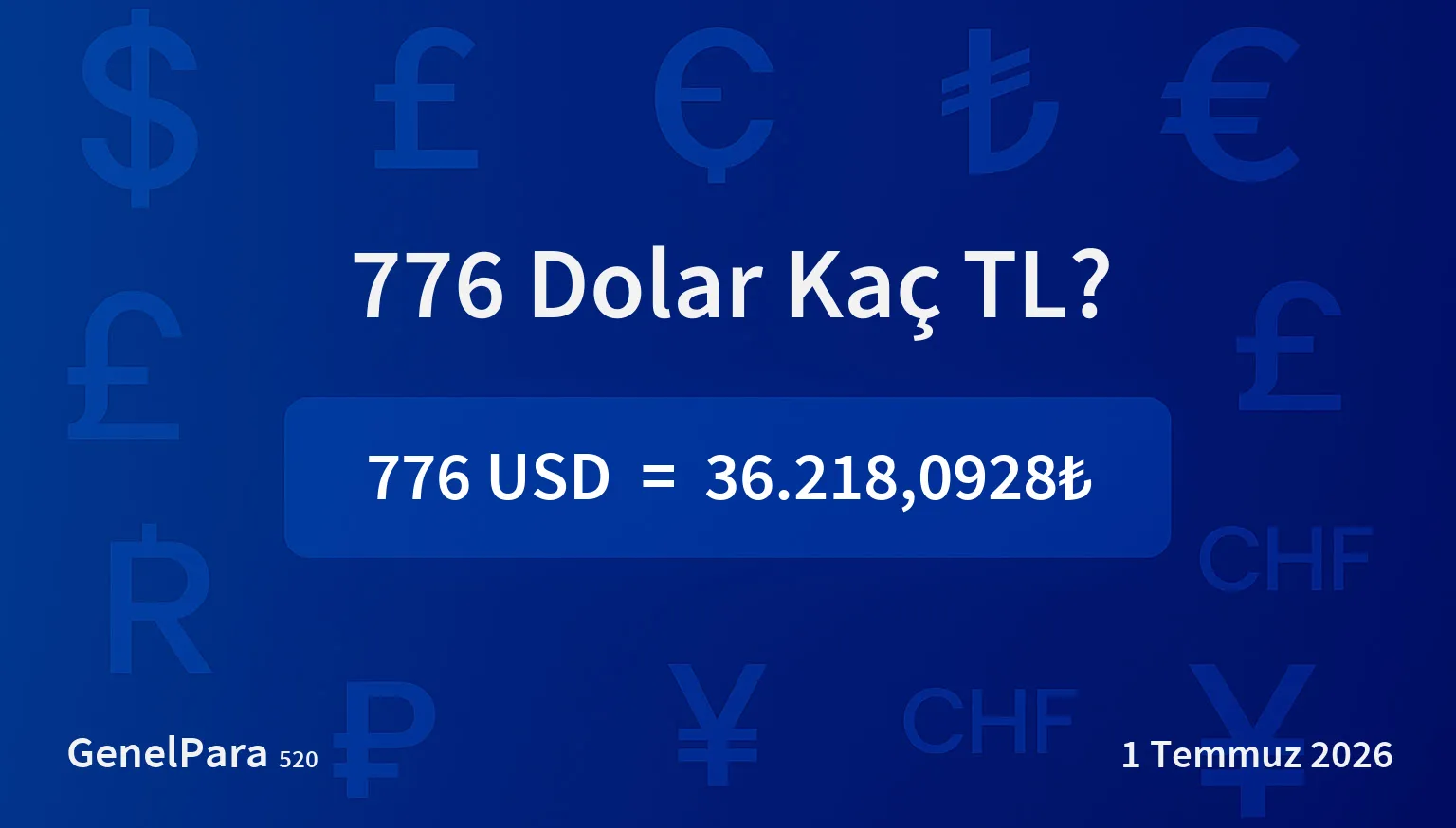 775.86 Dolar Kaç TL?