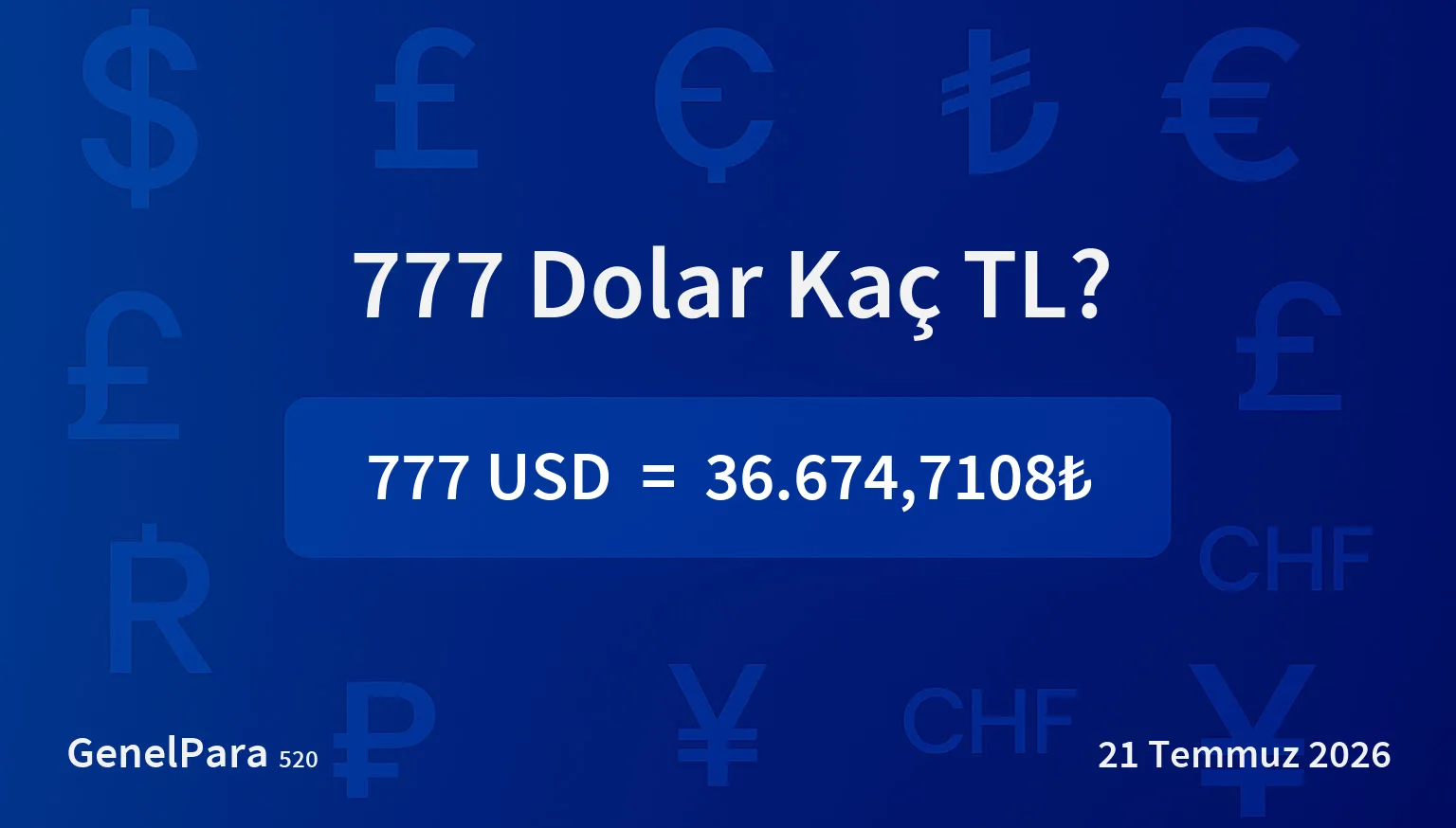 776.73 Dolar Kaç TL?