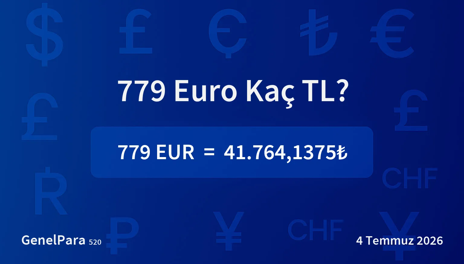 778.69 Euro Kaç TL?