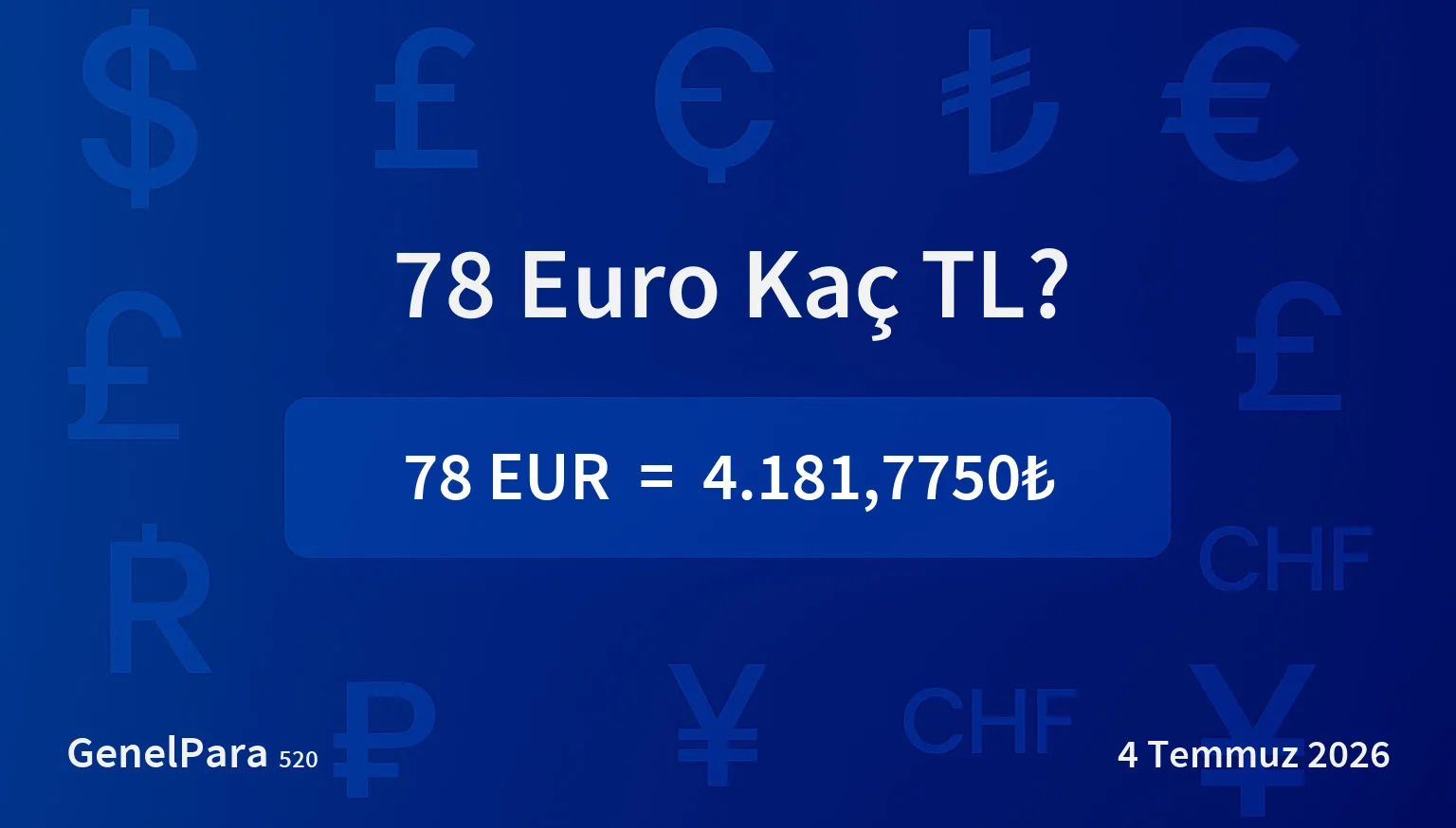 77.67 Euro Kaç TL?