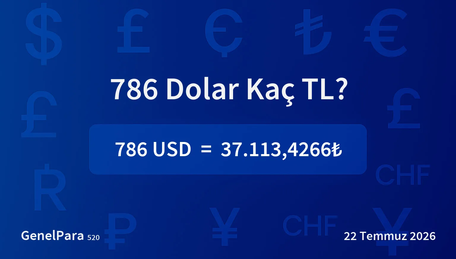 785.77 Dolar Kaç TL?