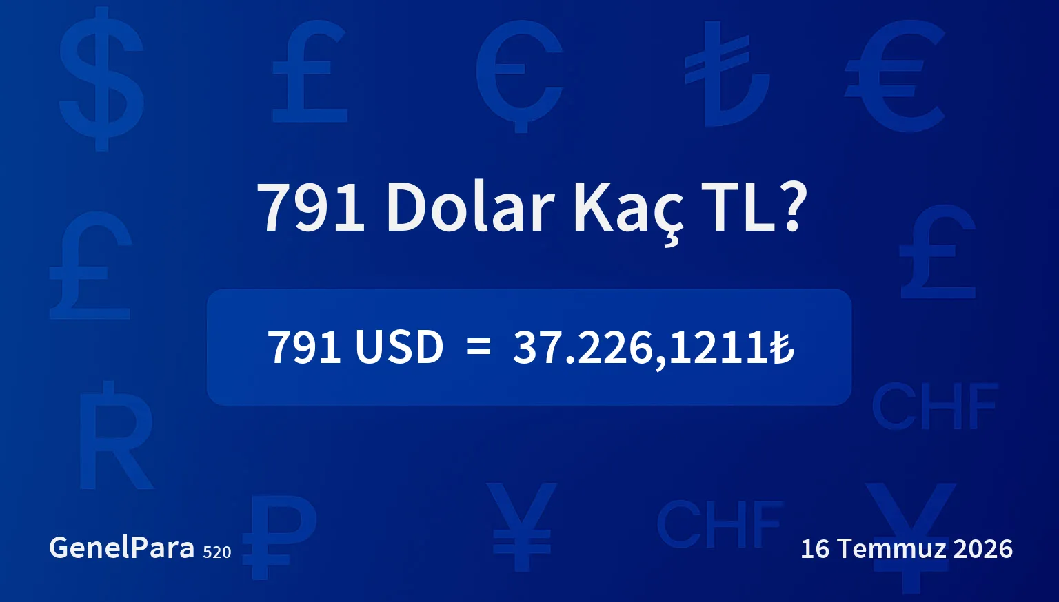 790.83 Dolar Kaç TL?