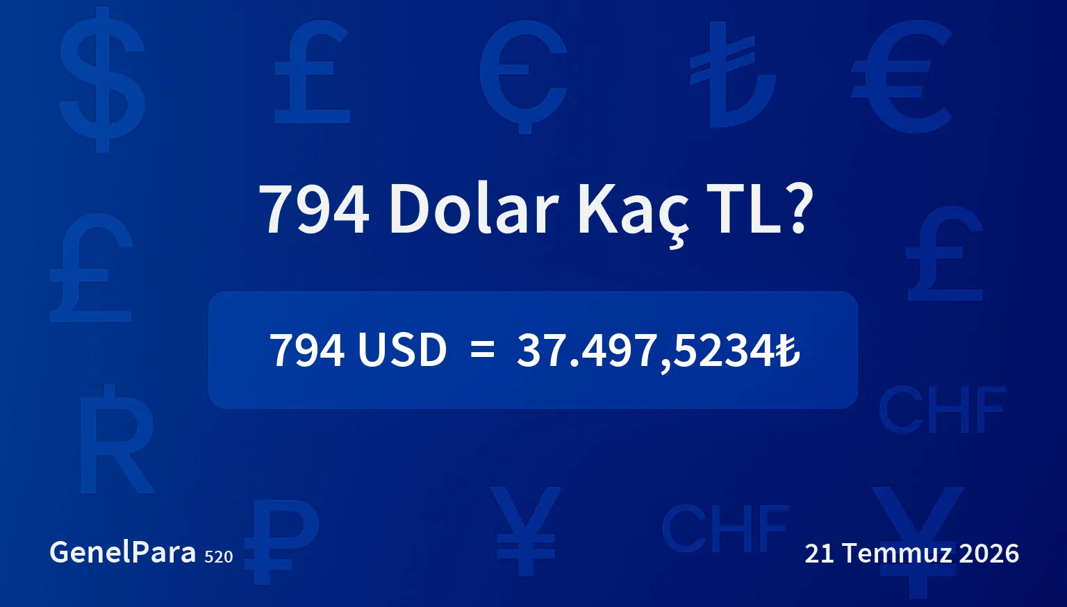 794.05 Dolar Kaç TL?