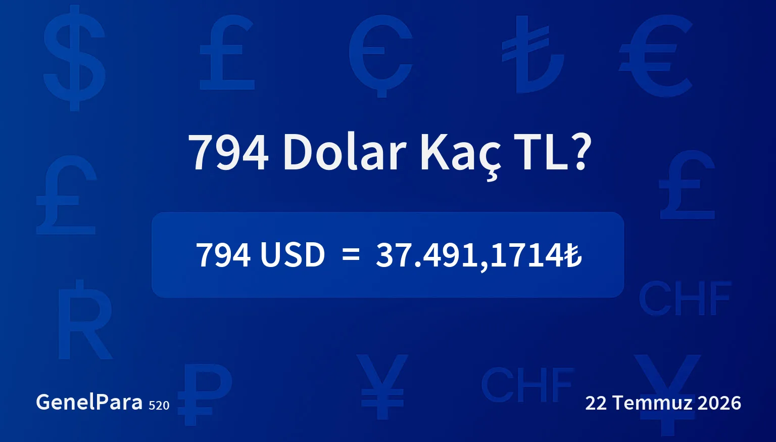 793.70 Dolar Kaç TL?