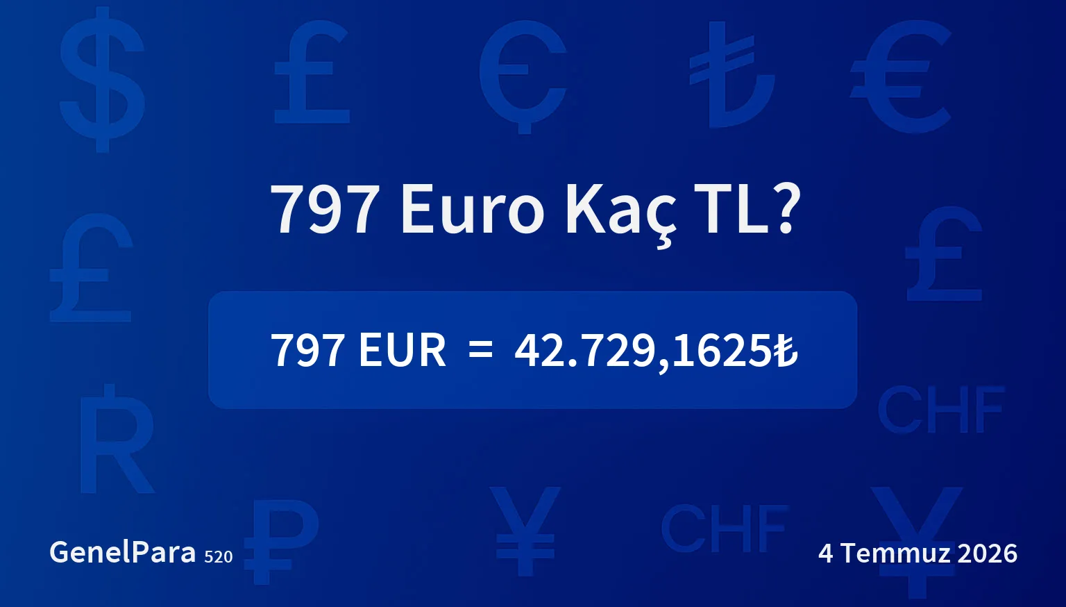 796.59 Euro Kaç TL?