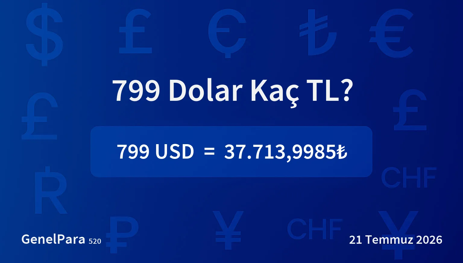 798.75 Dolar Kaç TL?