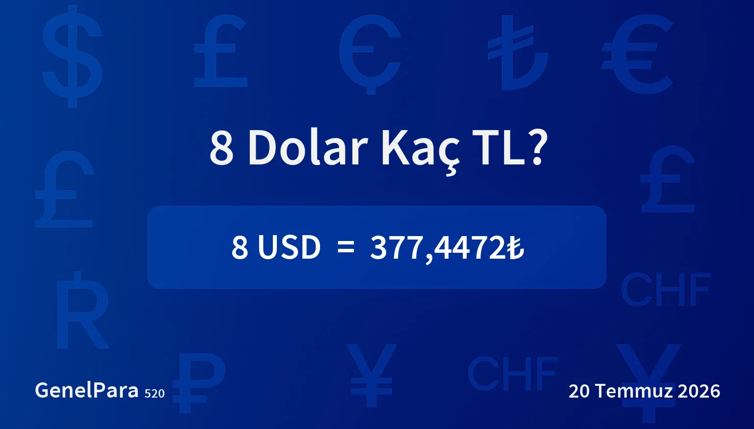 8.19 Dolar Kaç TL?