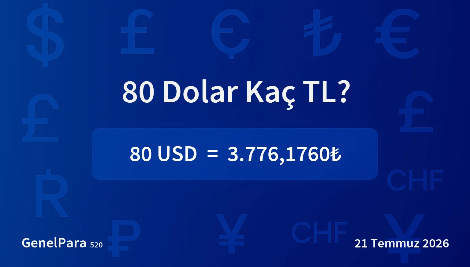 80.29 Dolar Kaç TL?