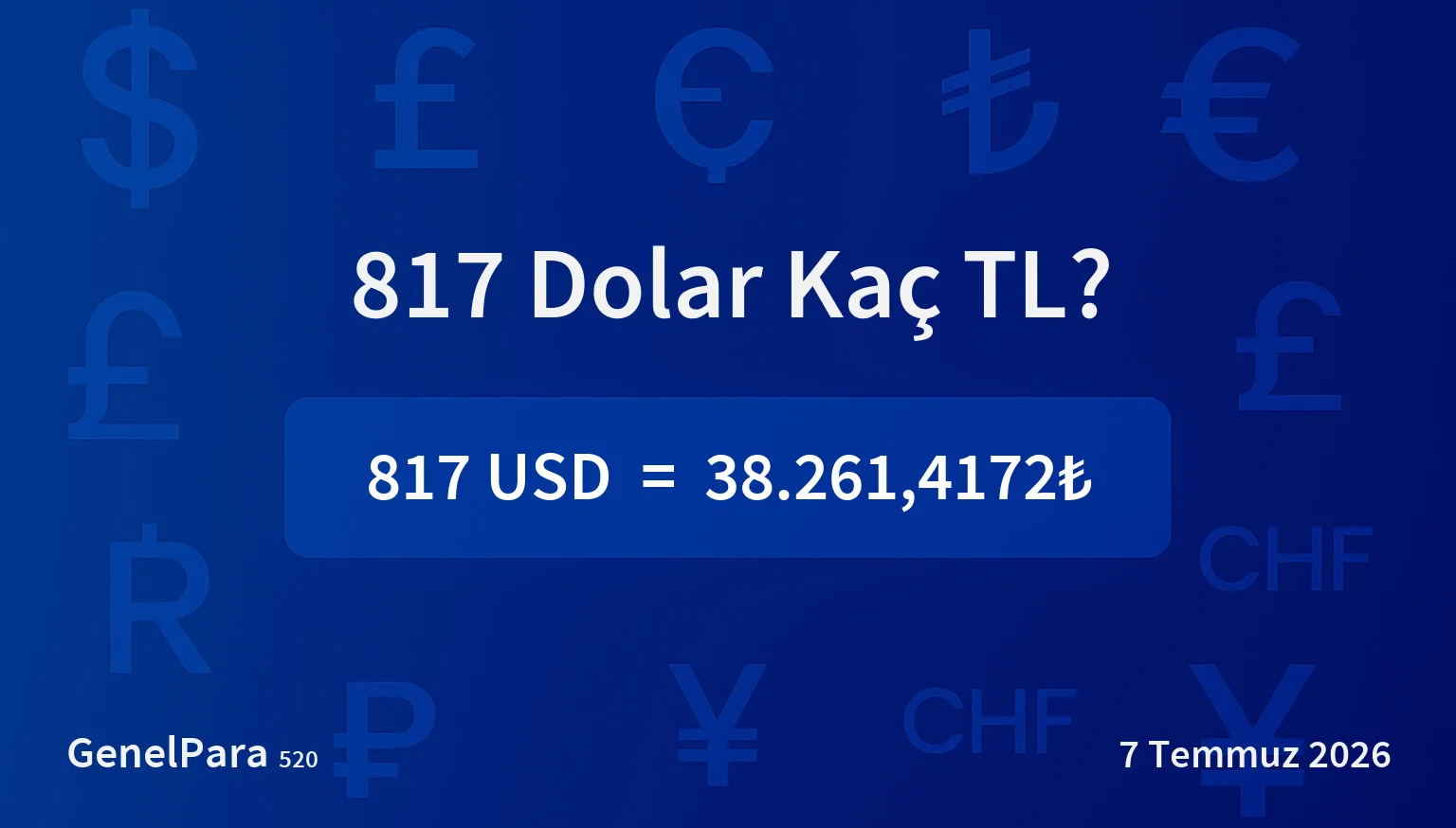 816.85 Dolar Kaç TL?