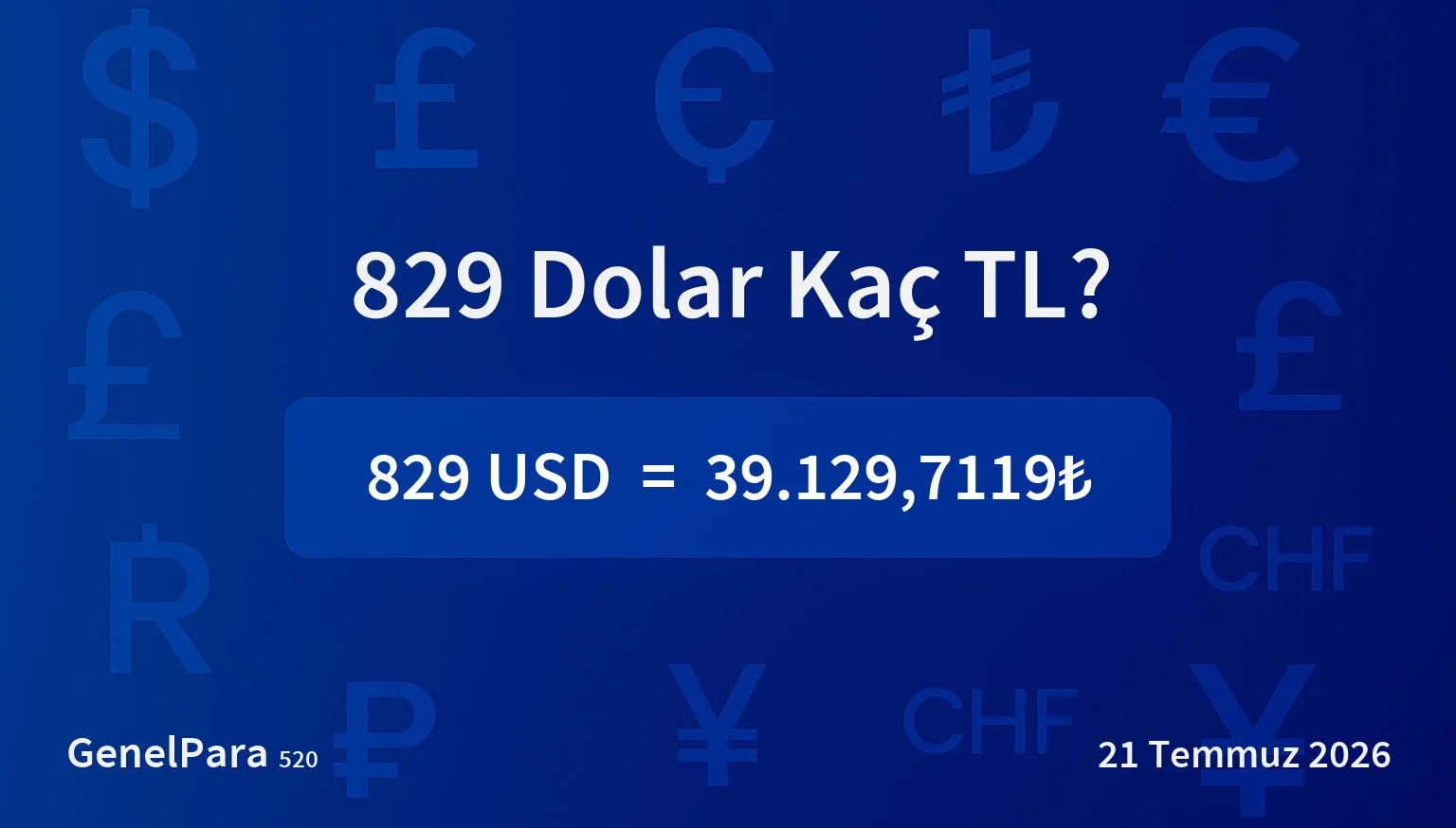 829.12 Dolar Kaç TL?