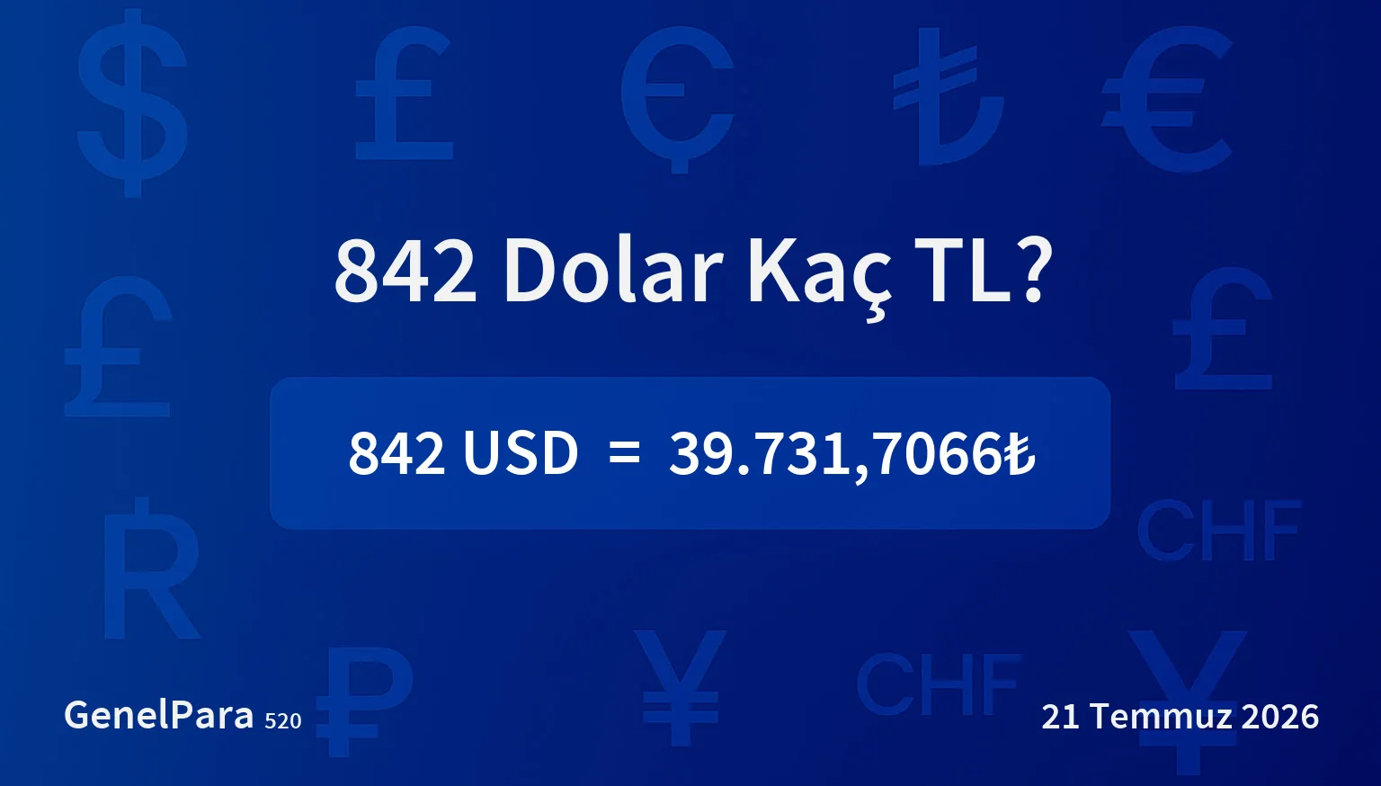 842.29 Dolar Kaç TL?