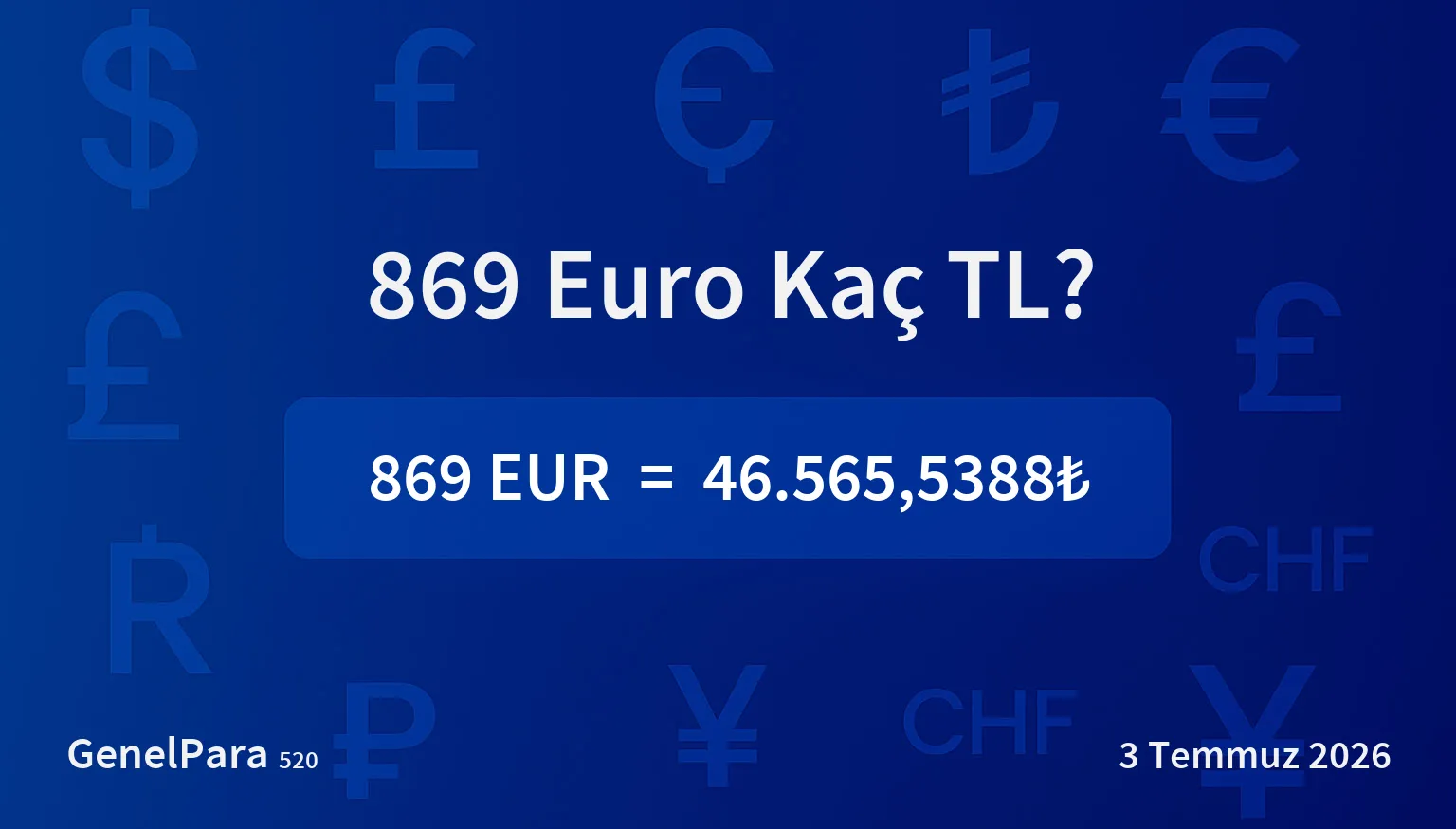 869.12 Euro Kaç TL?