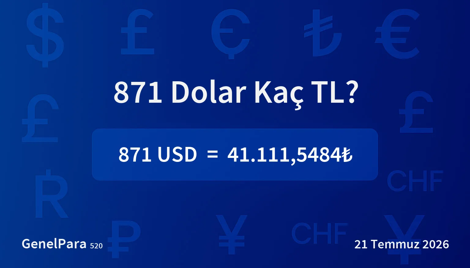 871.15 Dolar Kaç TL?
