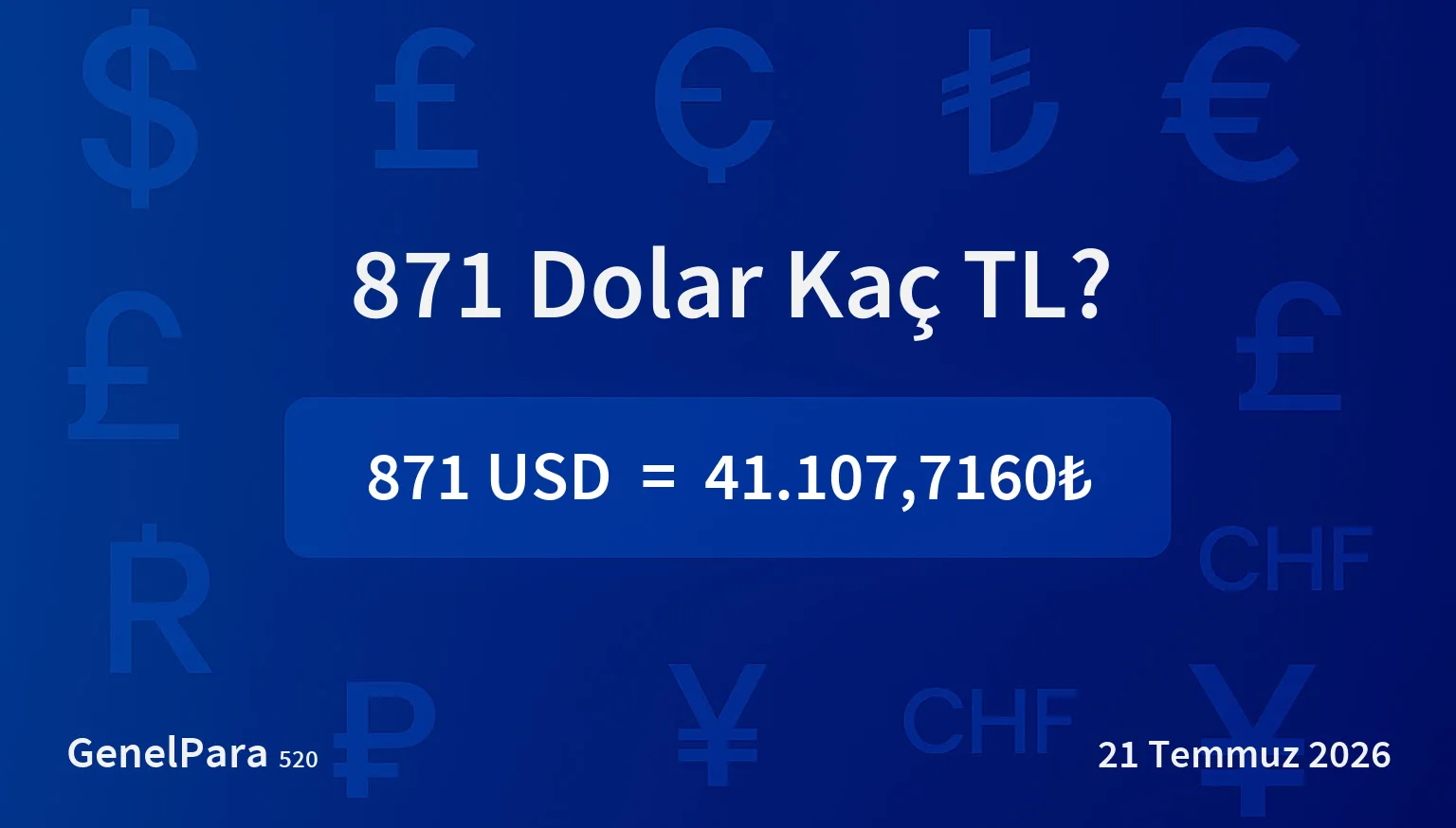870.56 Dolar Kaç TL?