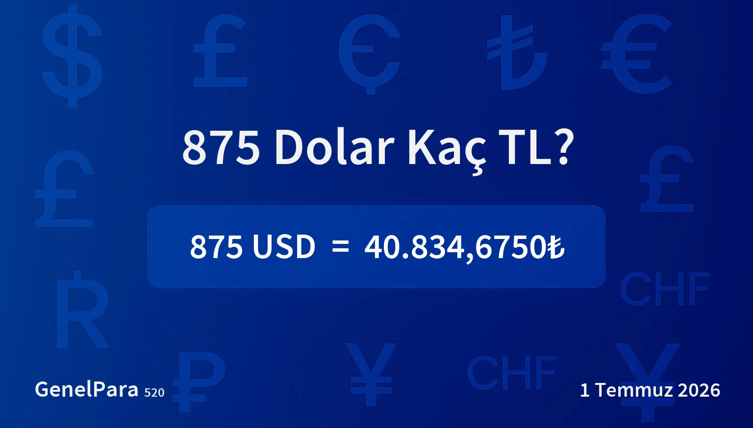 874.66 Dolar Kaç TL?