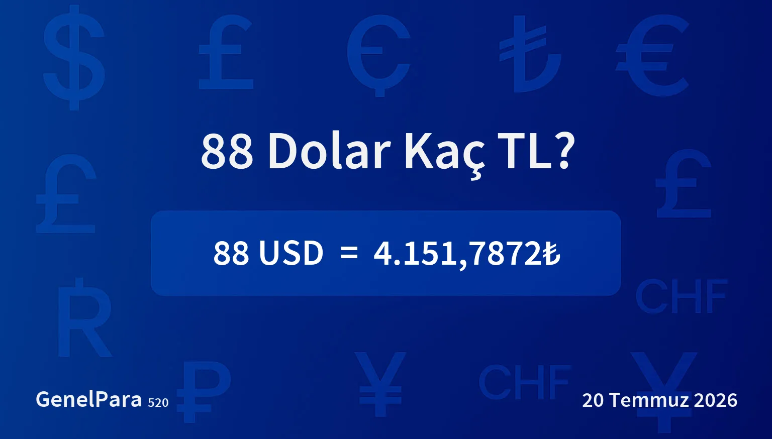 87.94 Dolar Kaç TL?