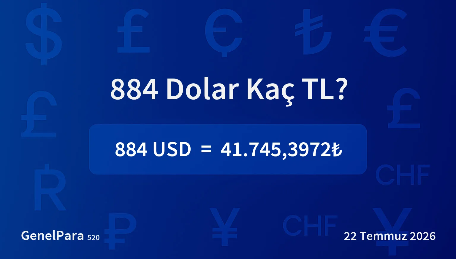 884.02 Dolar Kaç TL?