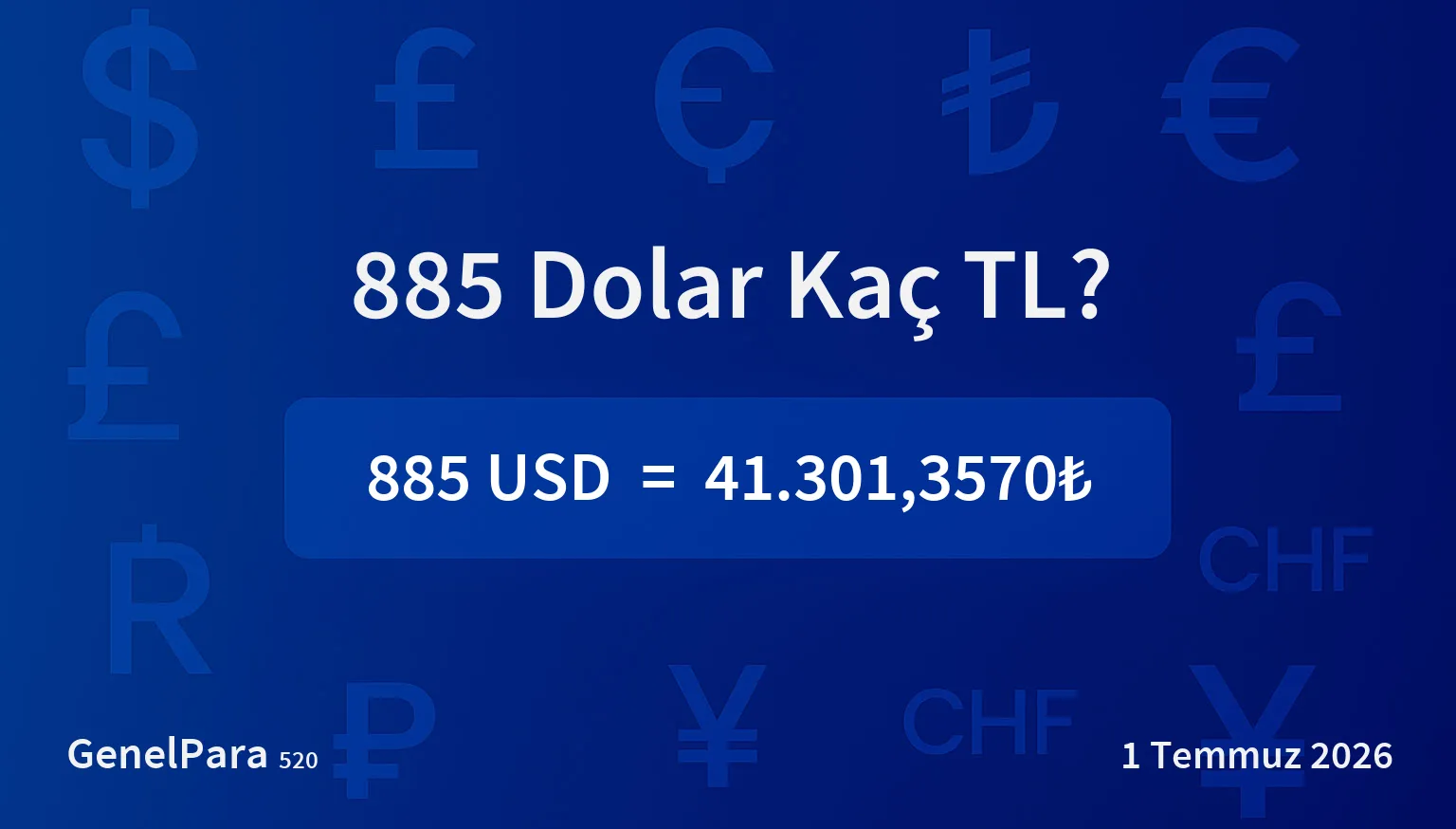 884.77 Dolar Kaç TL?