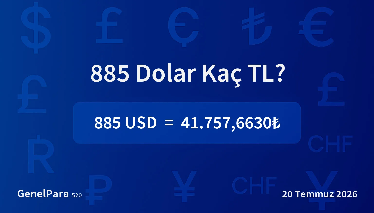884.58 Dolar Kaç TL?