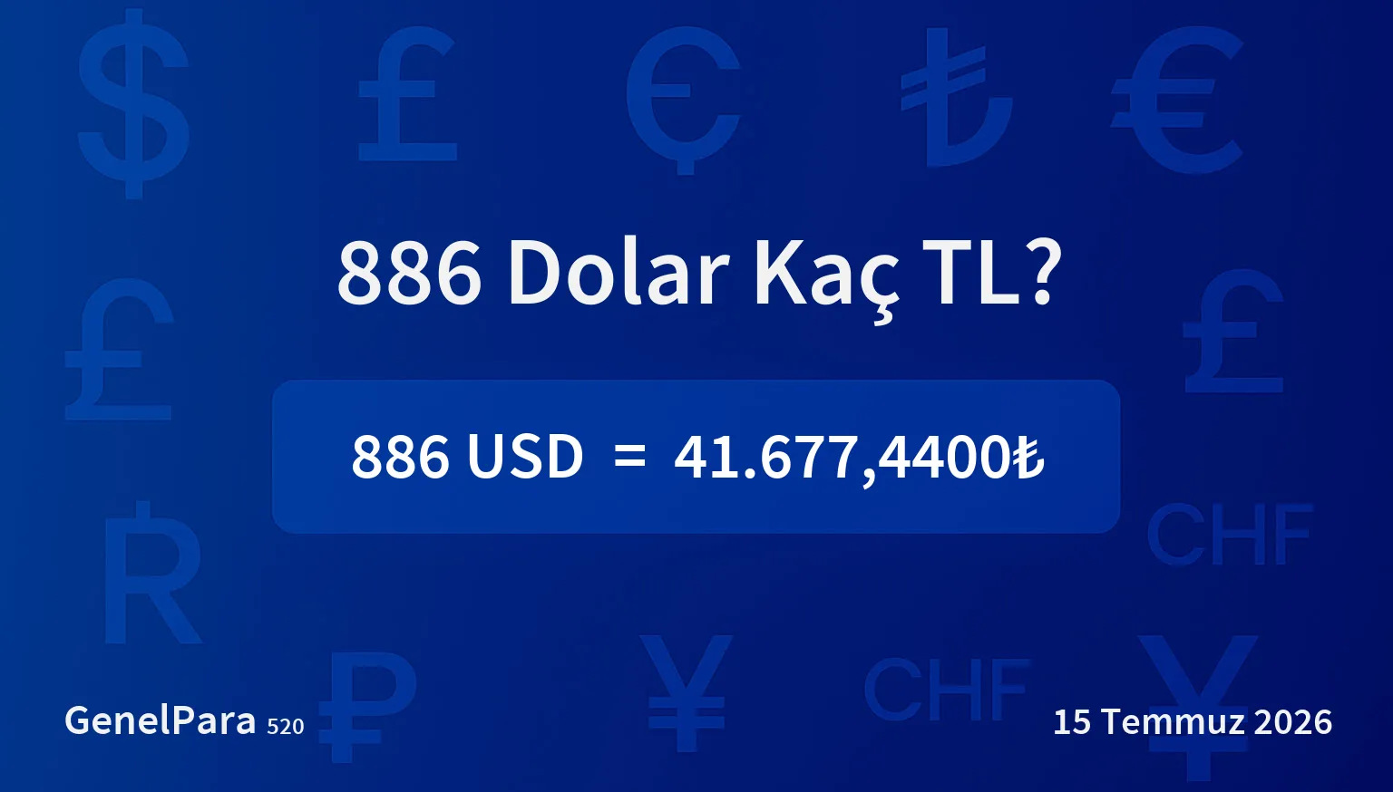 886.49 Dolar Kaç TL?
