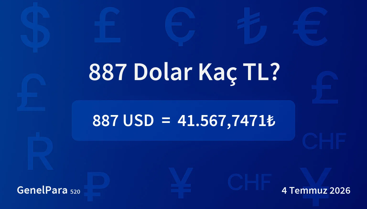 886.74 Dolar Kaç TL?