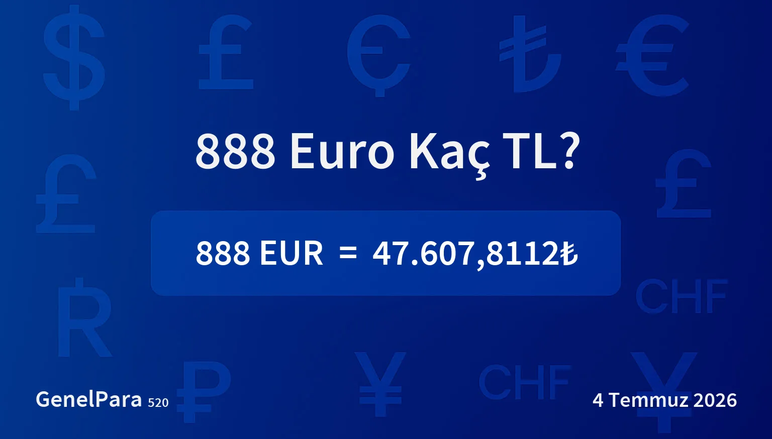 888.25 Euro Kaç TL?