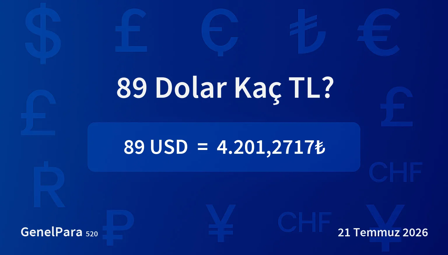 88.53 Dolar Kaç TL?