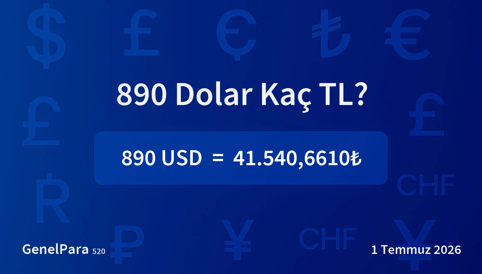 890.42 Dolar Kaç TL?
