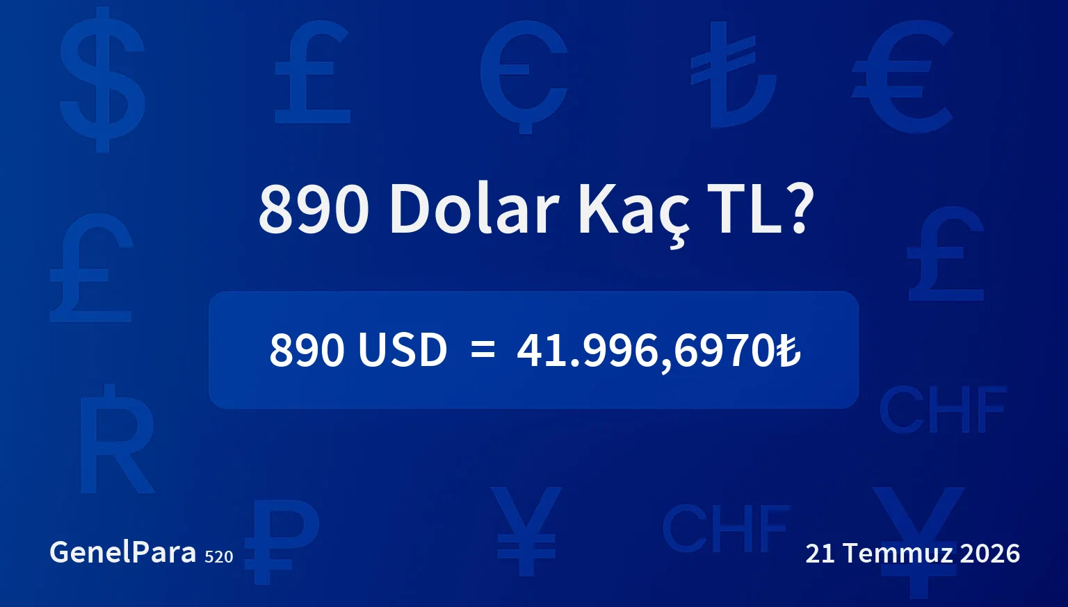 890.19 Dolar Kaç TL?
