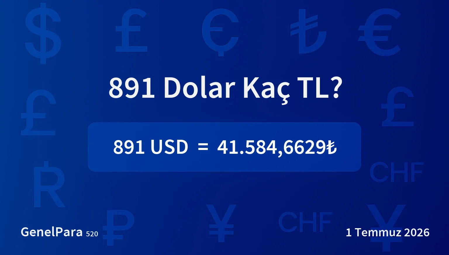 890.77 Dolar Kaç TL?