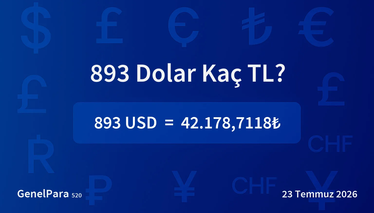 892.73 Dolar Kaç TL?