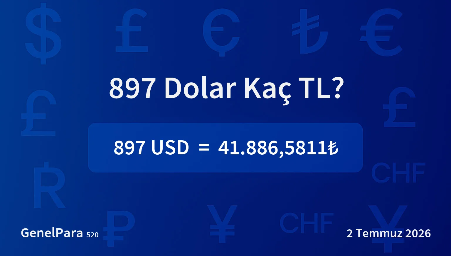 897.45 Dolar Kaç TL?