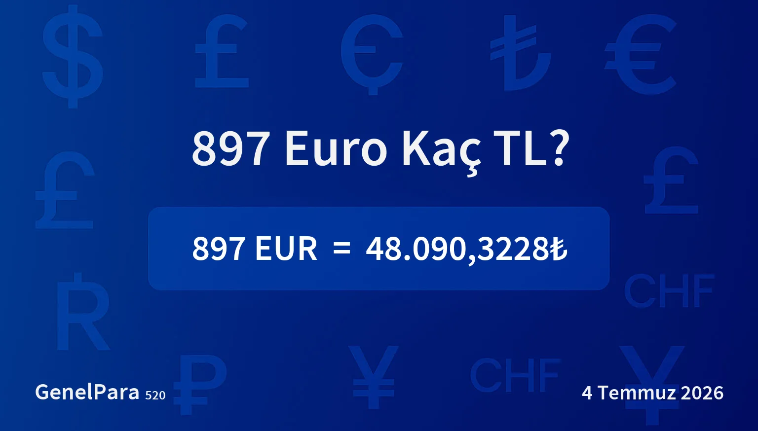 896.72 Euro Kaç TL?