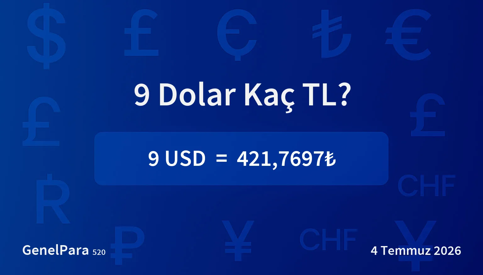 9.13 Dolar Kaç TL?
