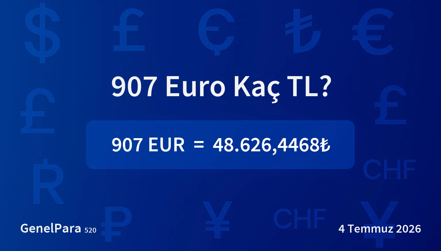 906.70 Euro Kaç TL?