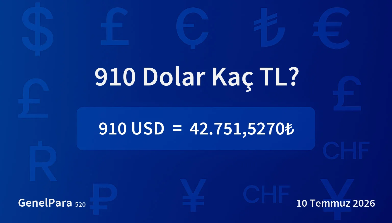 909.52 Dolar Kaç TL?