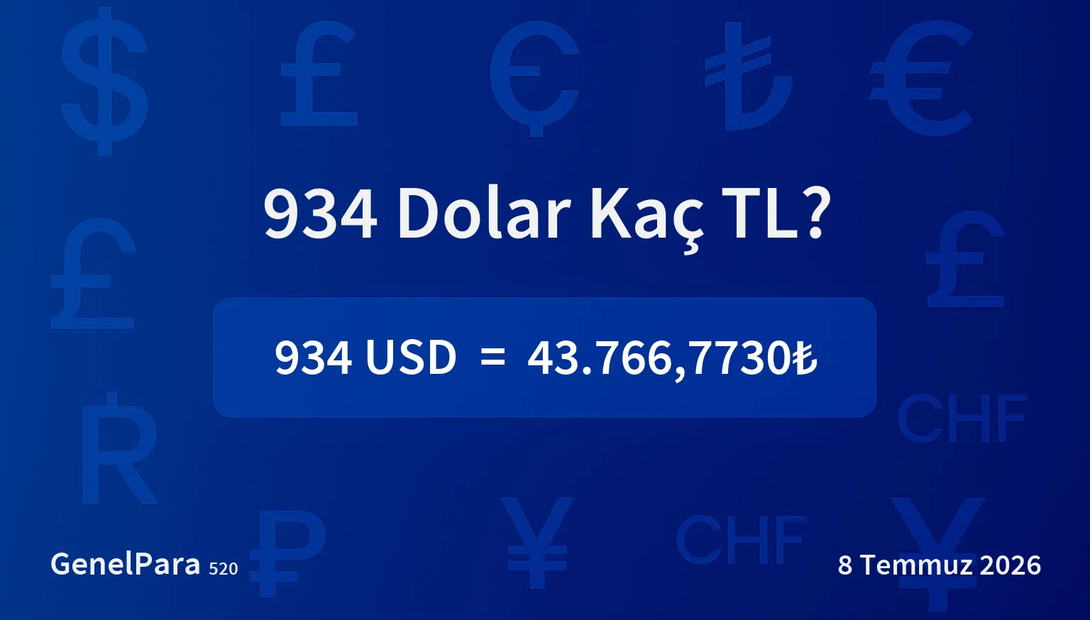 934.15 Dolar Kaç TL?