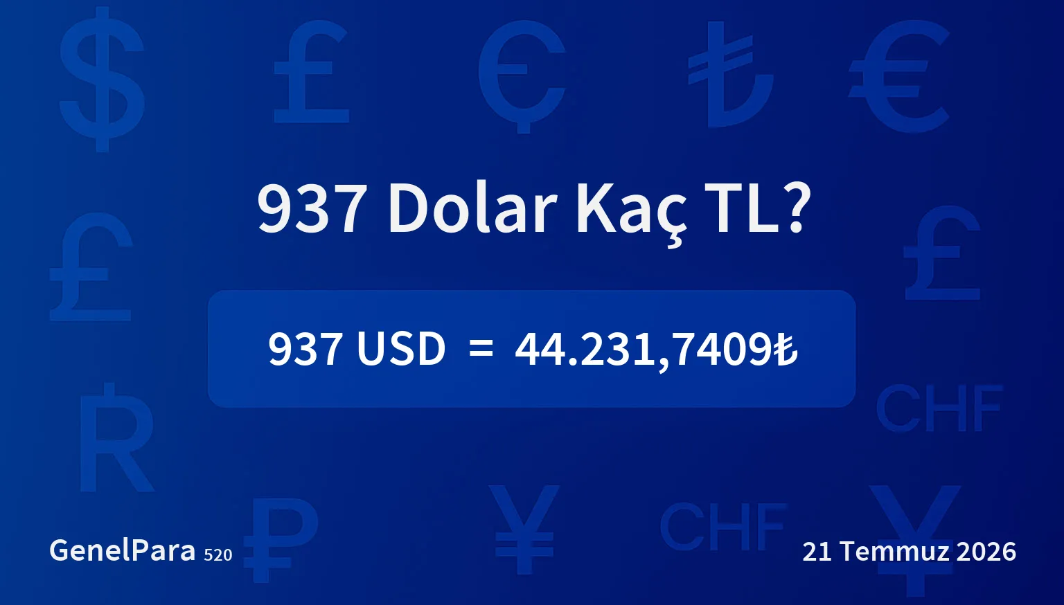 936.58 Dolar Kaç TL?