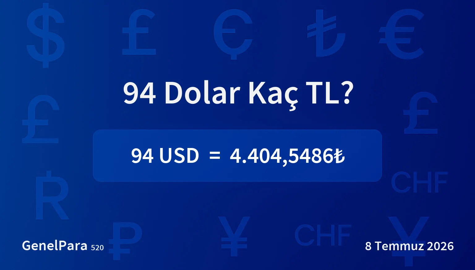 93.84 Dolar Kaç TL?