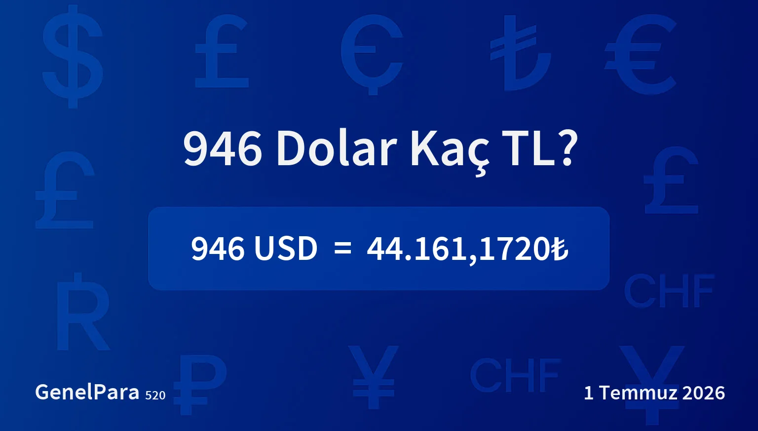 946.08 Dolar Kaç TL?