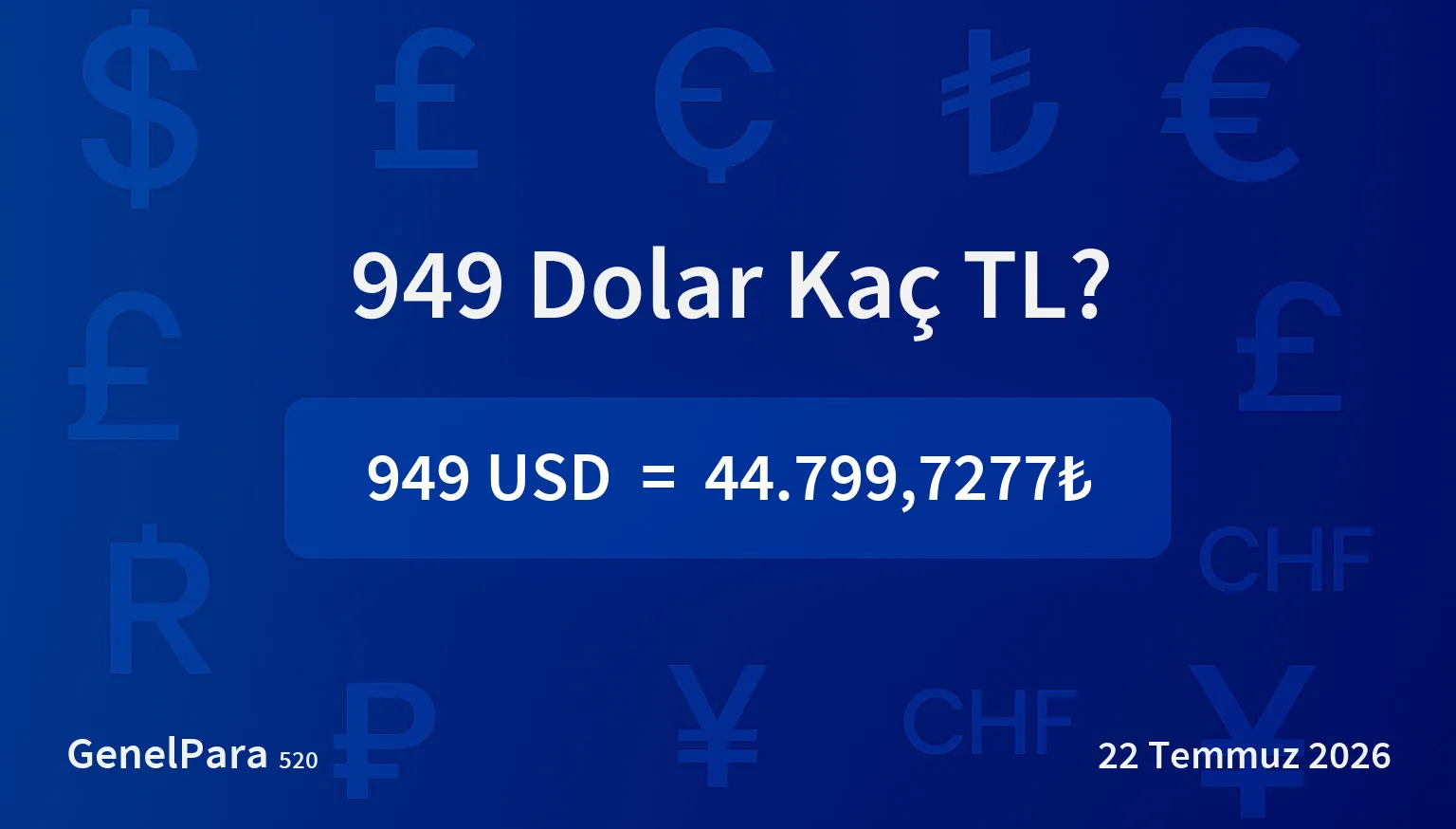 948.74 Dolar Kaç TL?